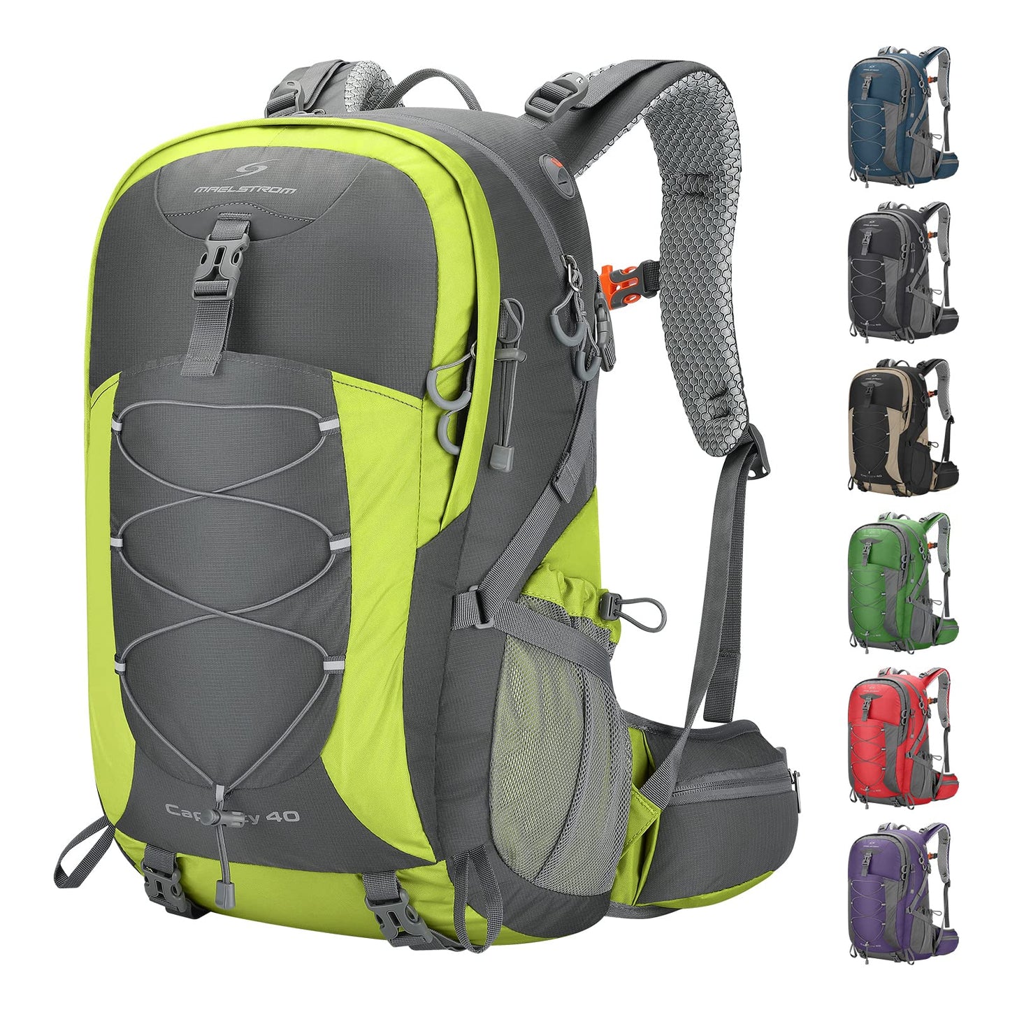 Waterproof Hiking Backpack with Rain Cover for Camping & Travel