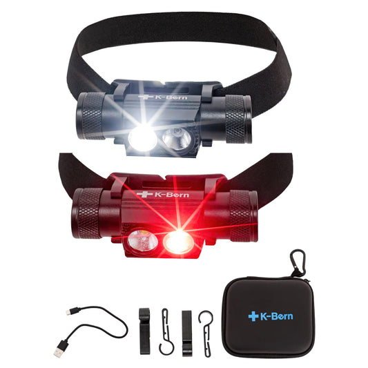 Rechargeable Waterproof LED Headlamp with High-Brightness Lightweight Design