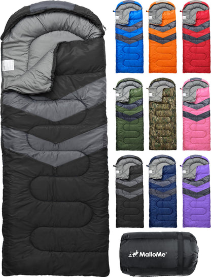 Lightweight Cold Weather Sleeping Bag for Camping, Hiking & Backpacking
