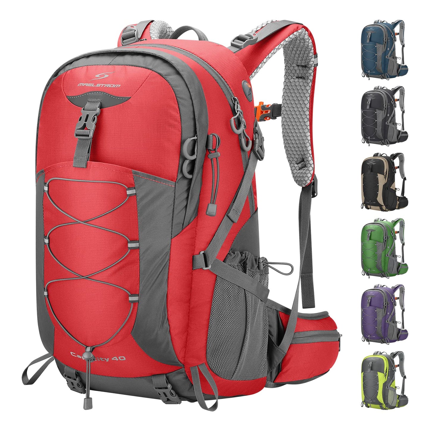 Waterproof Hiking Backpack with Rain Cover for Camping & Travel
