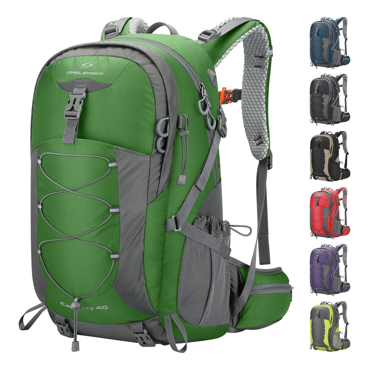 Waterproof Hiking Backpack with Rain Cover for Camping & Travel