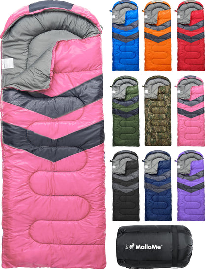 Lightweight Cold Weather Sleeping Bag for Camping, Hiking & Backpacking