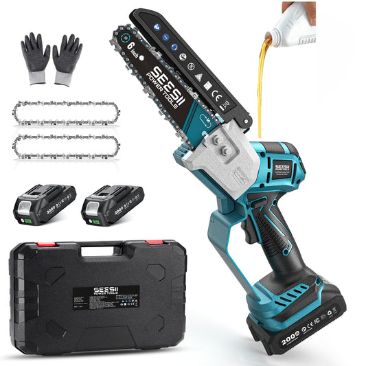 Cordless Mini Chainsaw for Outdoor Cutting & Garden Work
