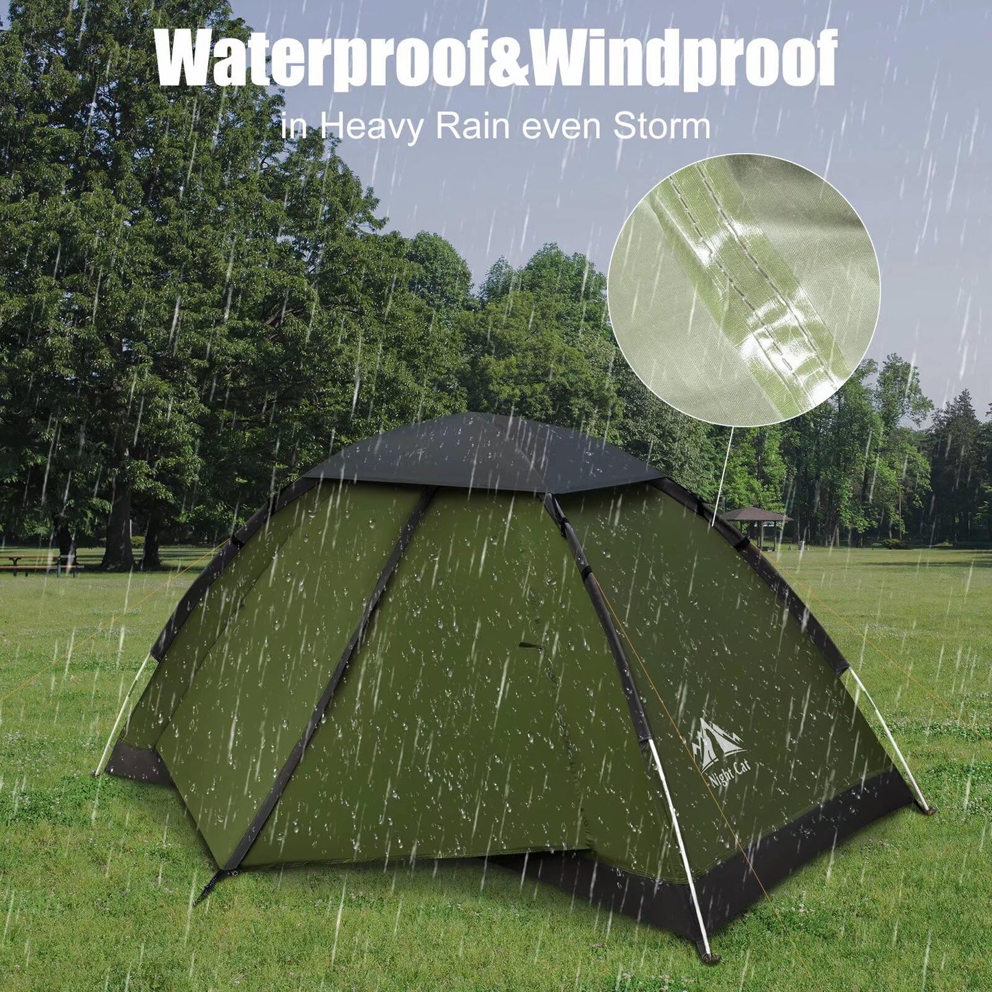 Lightweight Waterproof Backpacking Tent for 1–2 Person Camping & Hiking
