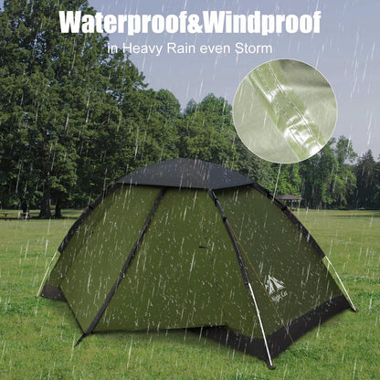 Lightweight Waterproof Backpacking Tent for 1–2 Person Camping & Hiking