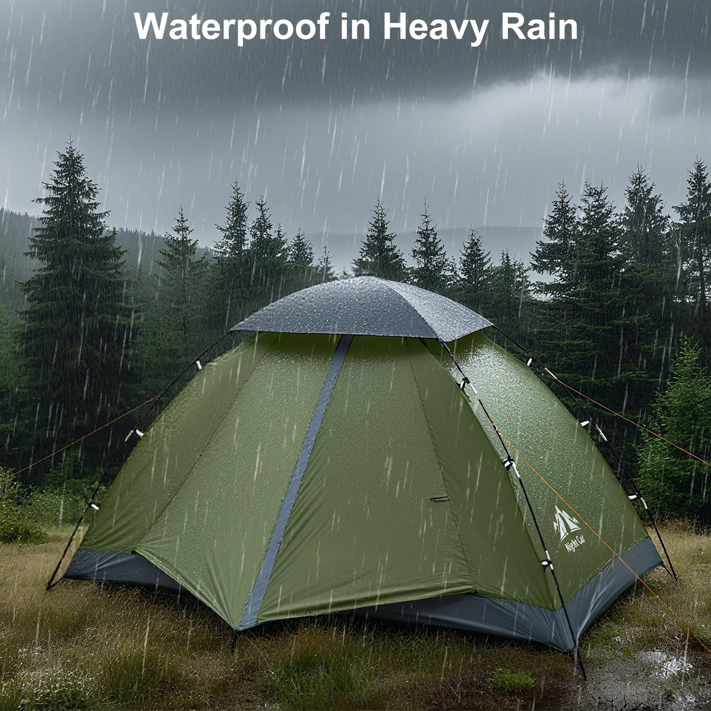 Lightweight Rainproof Backpacking Tent for 1–2 Person Camping & Hiking