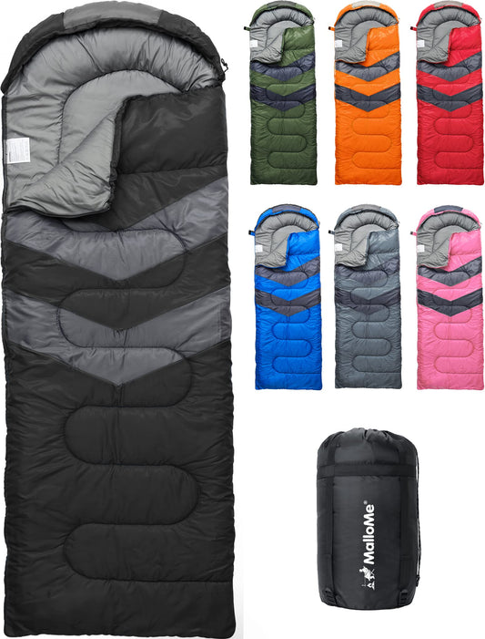 Lightweight Cold Weather Sleeping Bag for Camping, Hiking & Backpacking