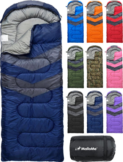 Lightweight Cold Weather Sleeping Bag for Camping, Hiking & Backpacking