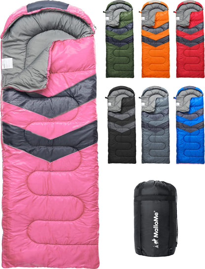 Lightweight Cold Weather Sleeping Bag for Camping, Hiking & Backpacking