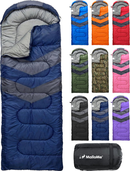 Lightweight Cold Weather Sleeping Bag for Camping, Hiking & Backpacking