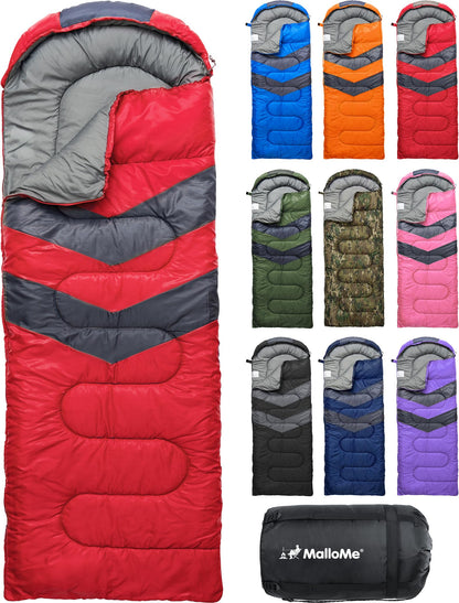 Lightweight Cold Weather Sleeping Bag for Camping, Hiking & Backpacking
