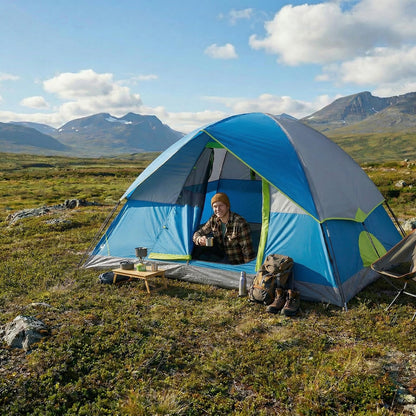 Waterproof Dome Camping Tent for 2–8 Person Family Outdoor & Hiking Use